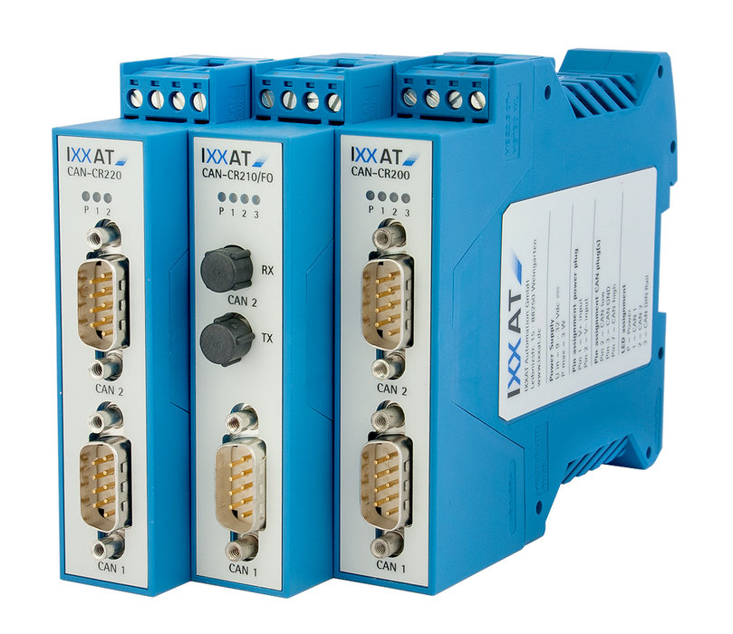 Os repetidores CAN da IXXAT reduzem os custos com cablagens e aumentam a fiabilidade do sistema